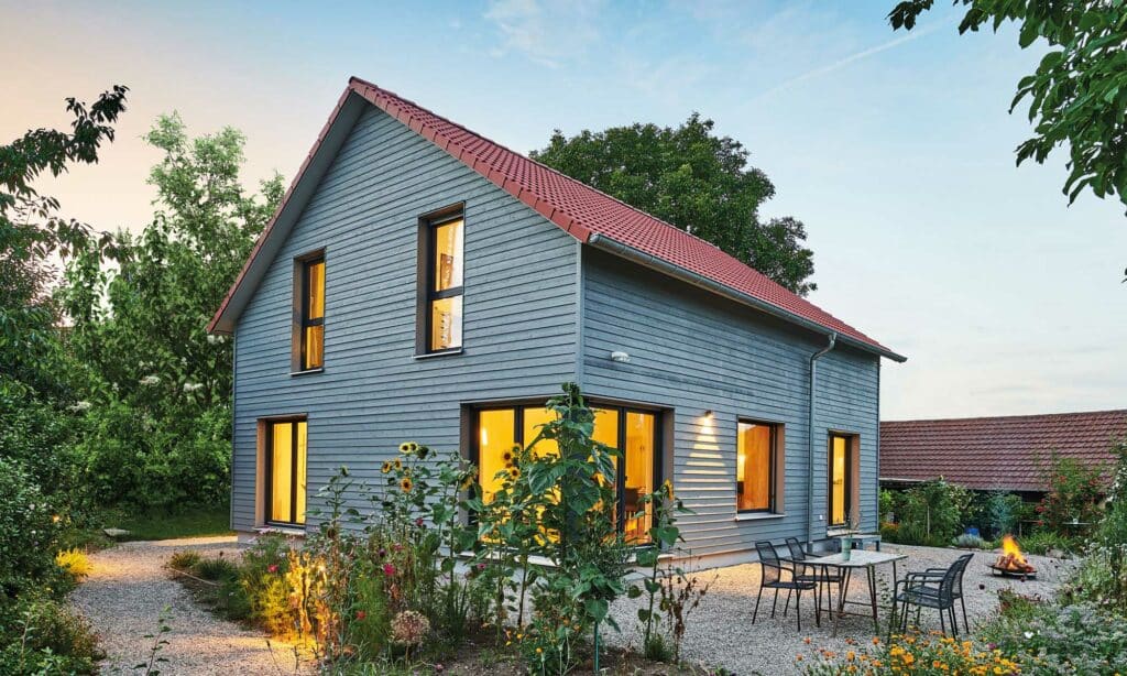 Garten Haus Garten von Fertighaus WEISS