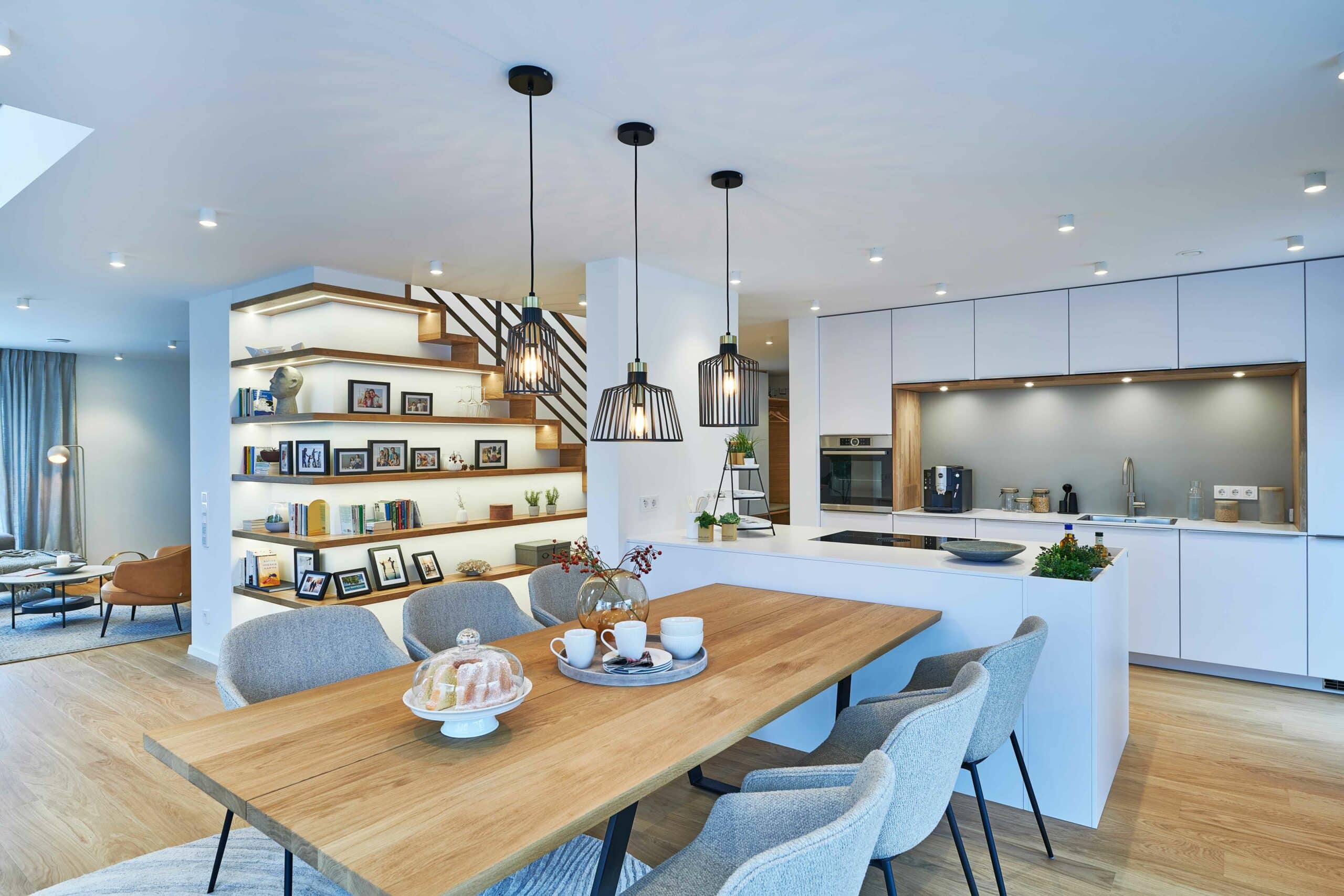 Küche Musterhaus Balance Poing von Fertighaus WEISS