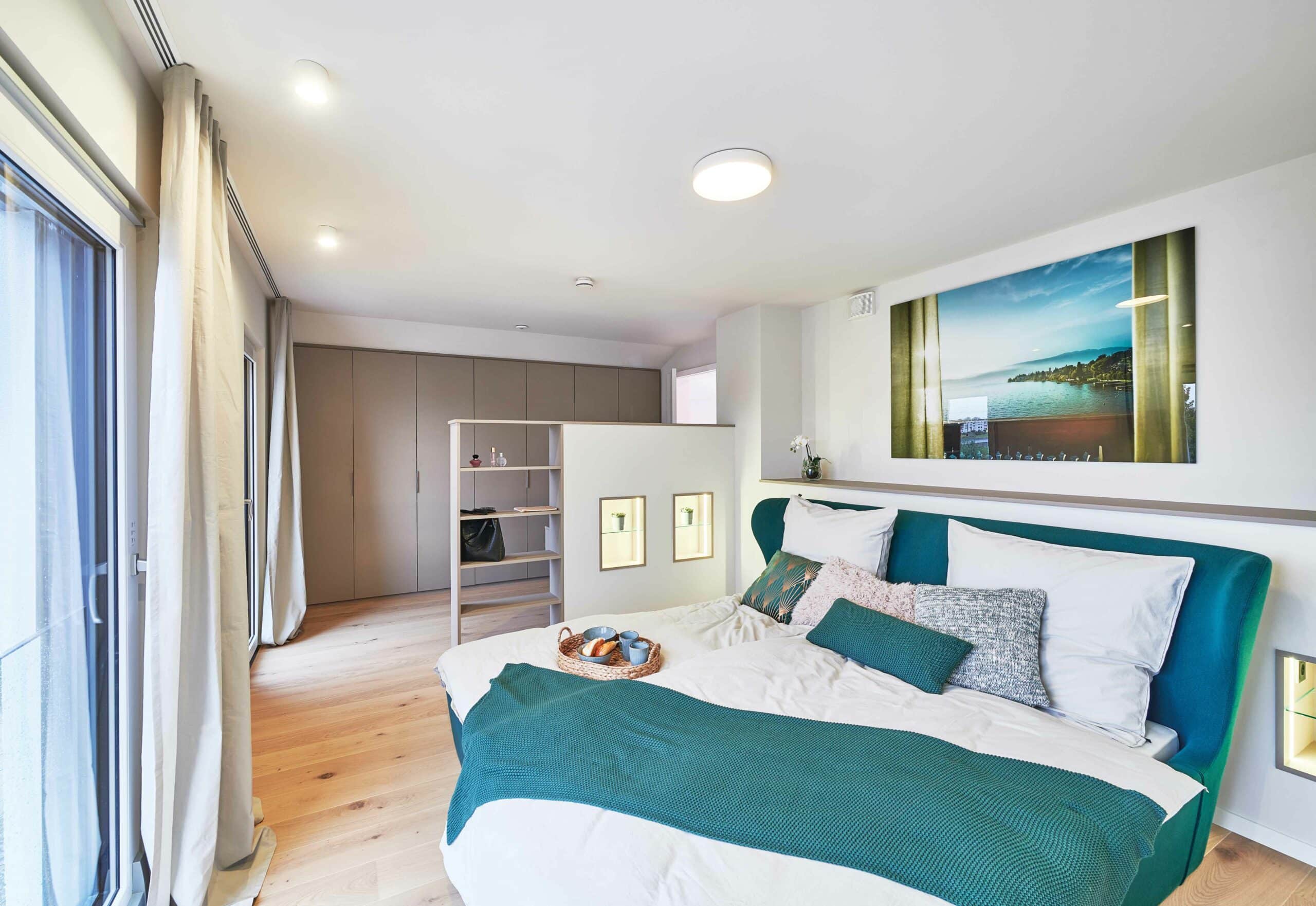 Schlafzimmer Musetrhaus Relax Fellbach von Fertighaus WEISS