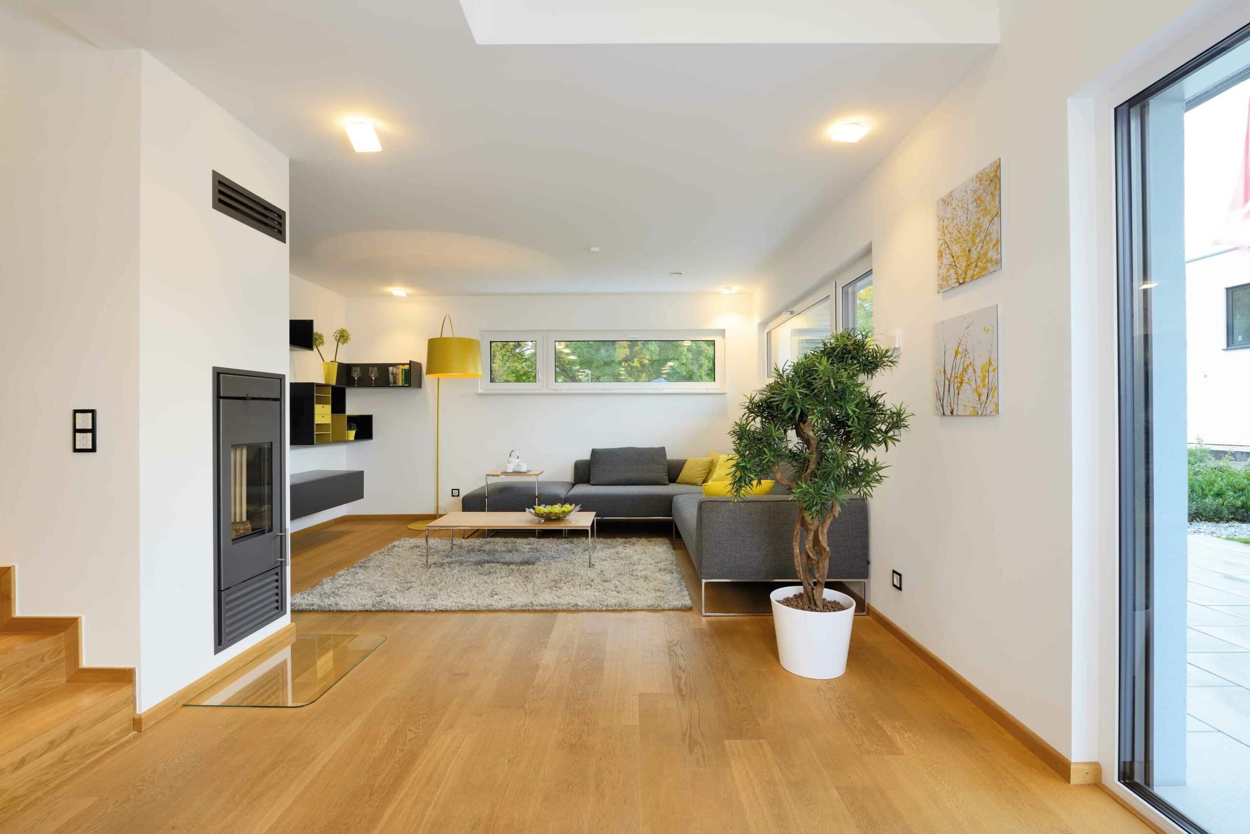 Wohnbereich Musterhaus Ulm von Fertighaus WEISS