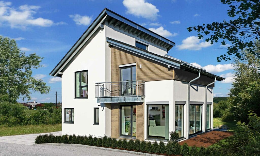 Pultdach Musterhaus Villingen-Schwenningen von Fertighaus WEISS