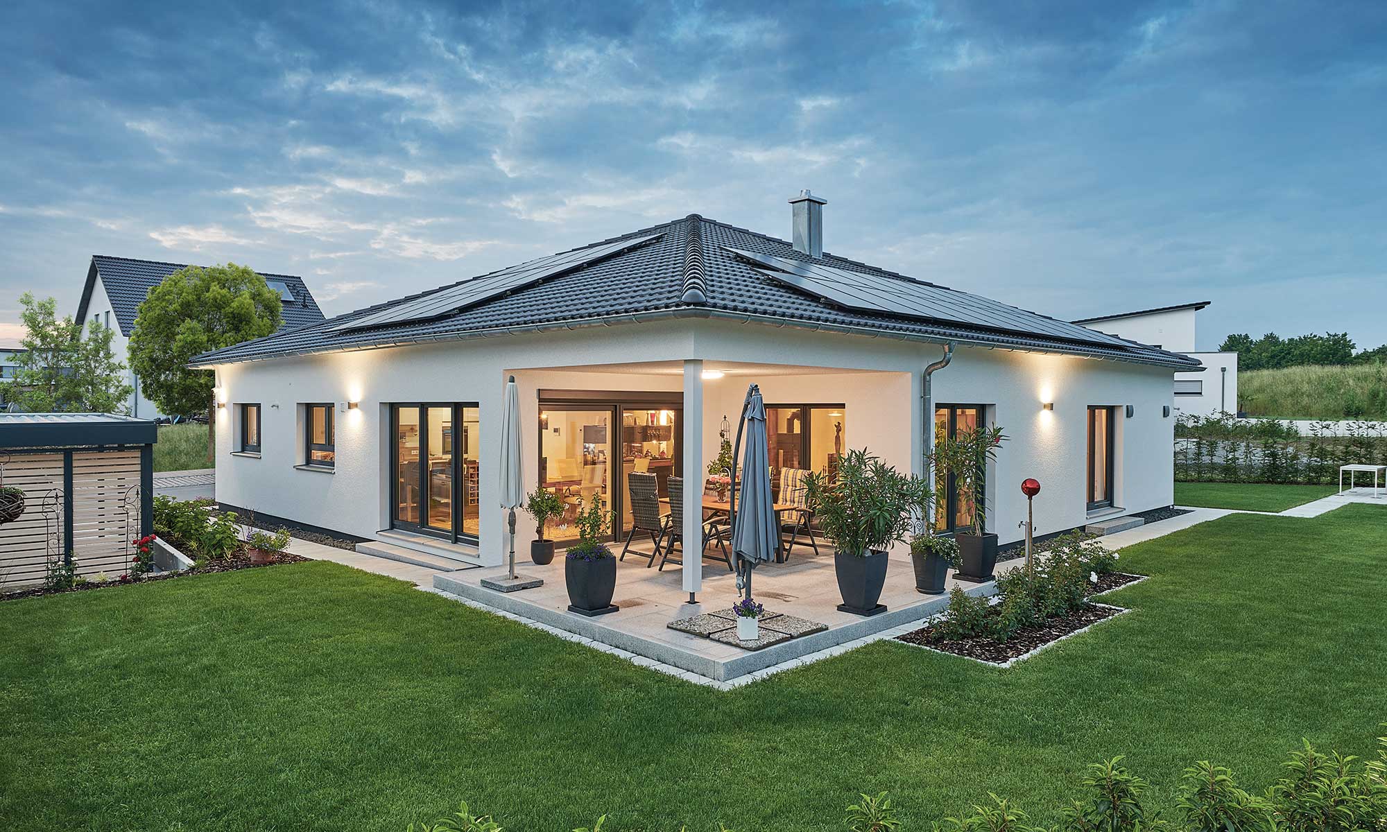 Garten Bungalow Kaspar von Fertighaus WEISS