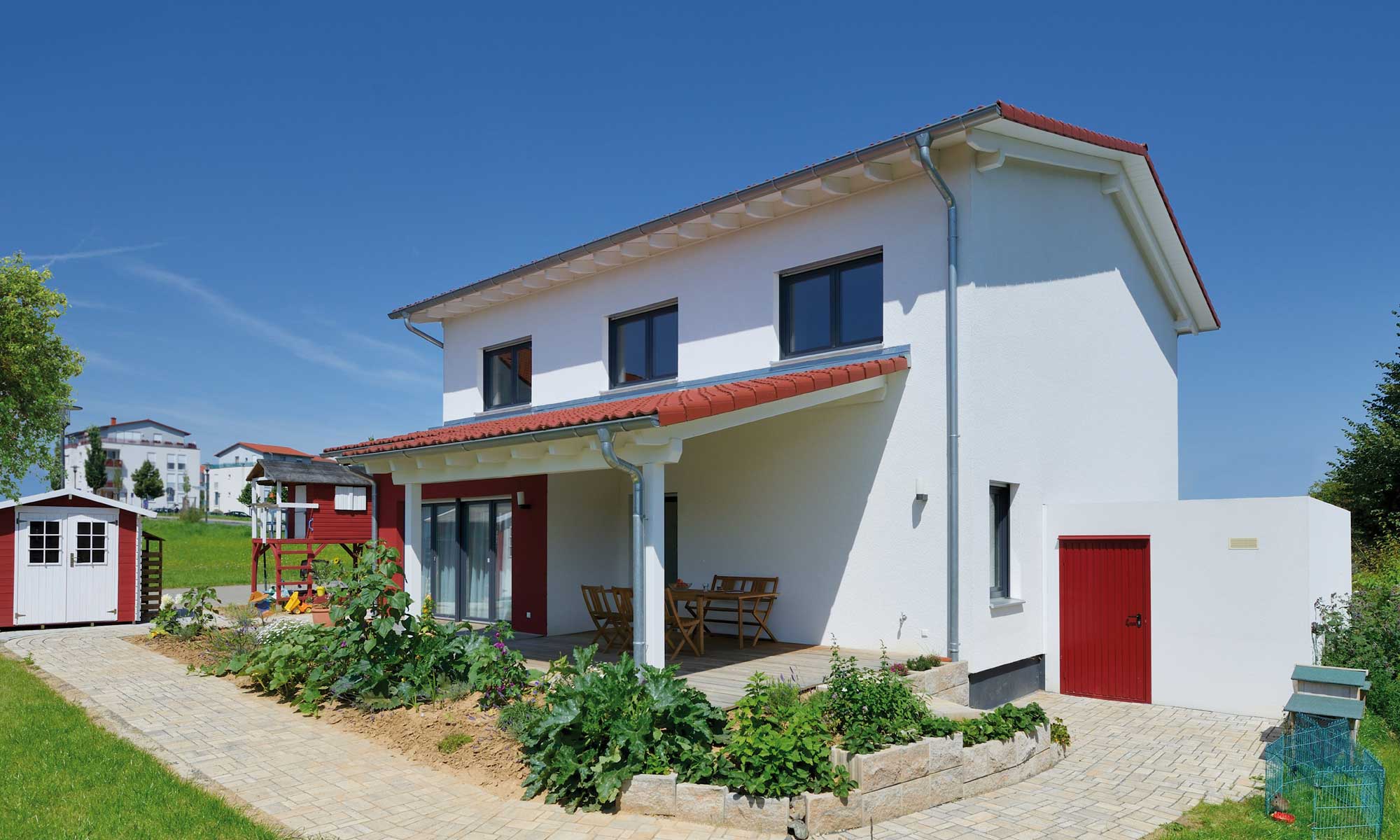 Außenansicht Haus Ely von Fertighaus WEISS