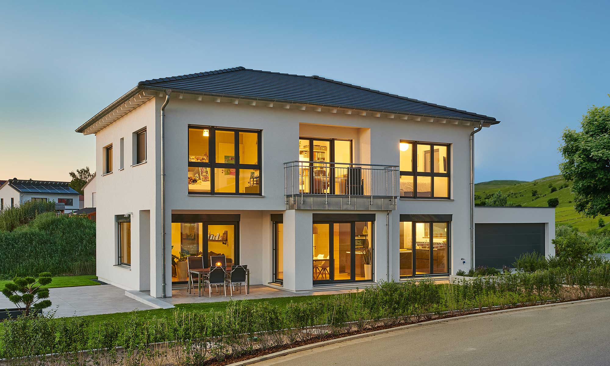 Stadtvilla Kundenhaus Prümmer von Fertighaus WEISS