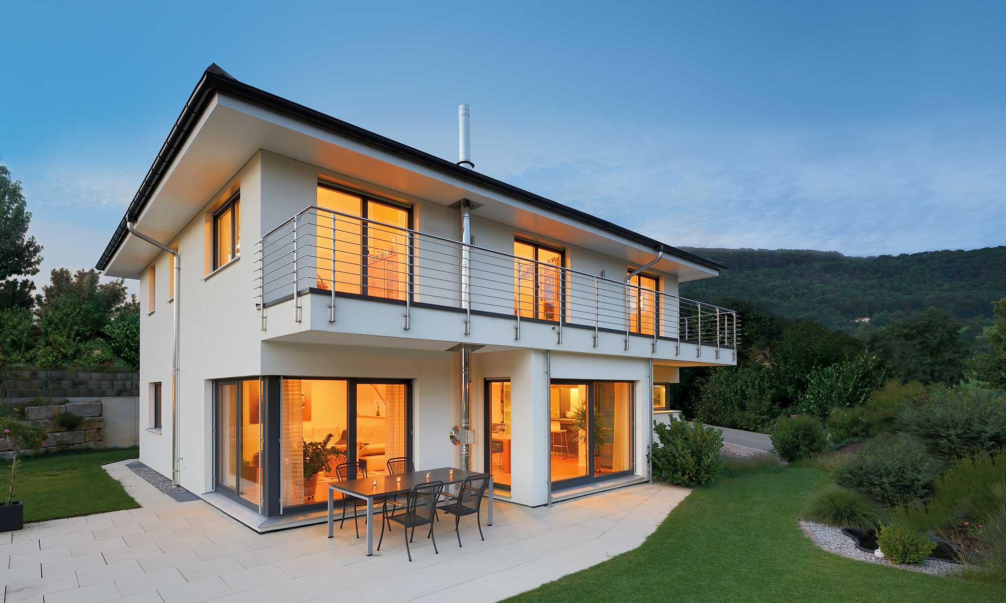 Außenansicht Haus Rabe von Fertighaus WEISS