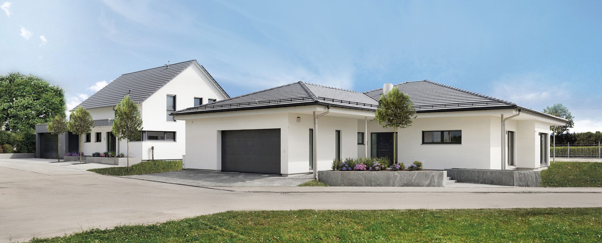 Musterhaus Life und Musterhaus Vita Oberrot von Fertighaus WEISS