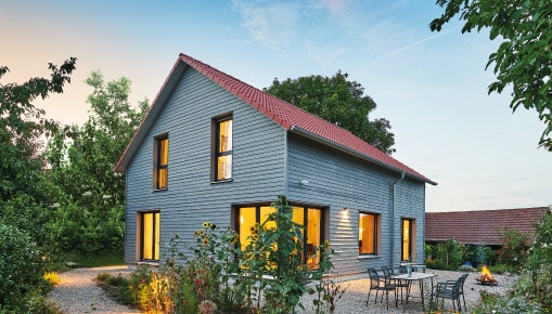 Landhaus Haus Garten von Fertighaus WEISS