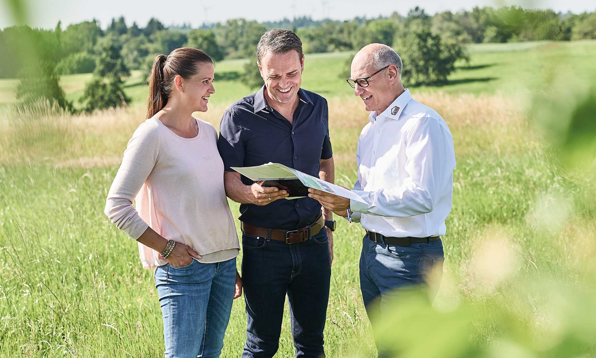 Bauplatz Beratung bei Fertighaus WEISS