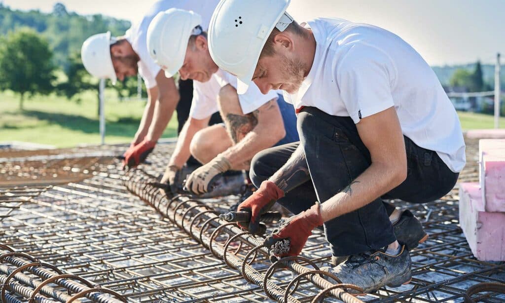 Keller Baustelle bei Fertighaus WEISS