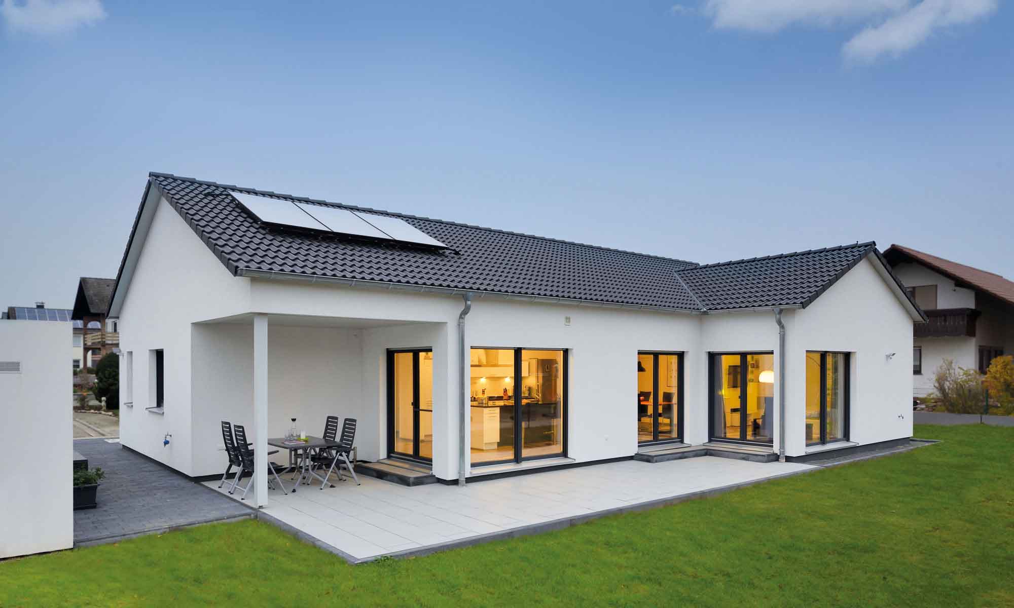 Gartenansicht vom Kundenhaus Pauli