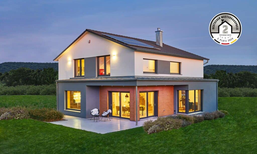 Musterhauspreis 2020 Musetrhaus Relax Fellbach von Fertighaus WEISS