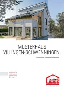 Flyer Musterhaus Villingen-Schwenningen von Fertighaus WEISS