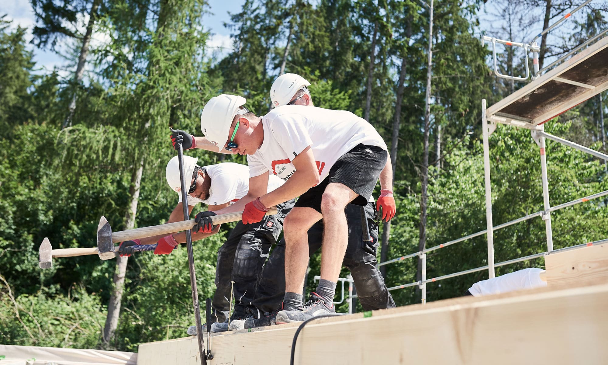 Hausaufbau bei Fertighaus WEISS