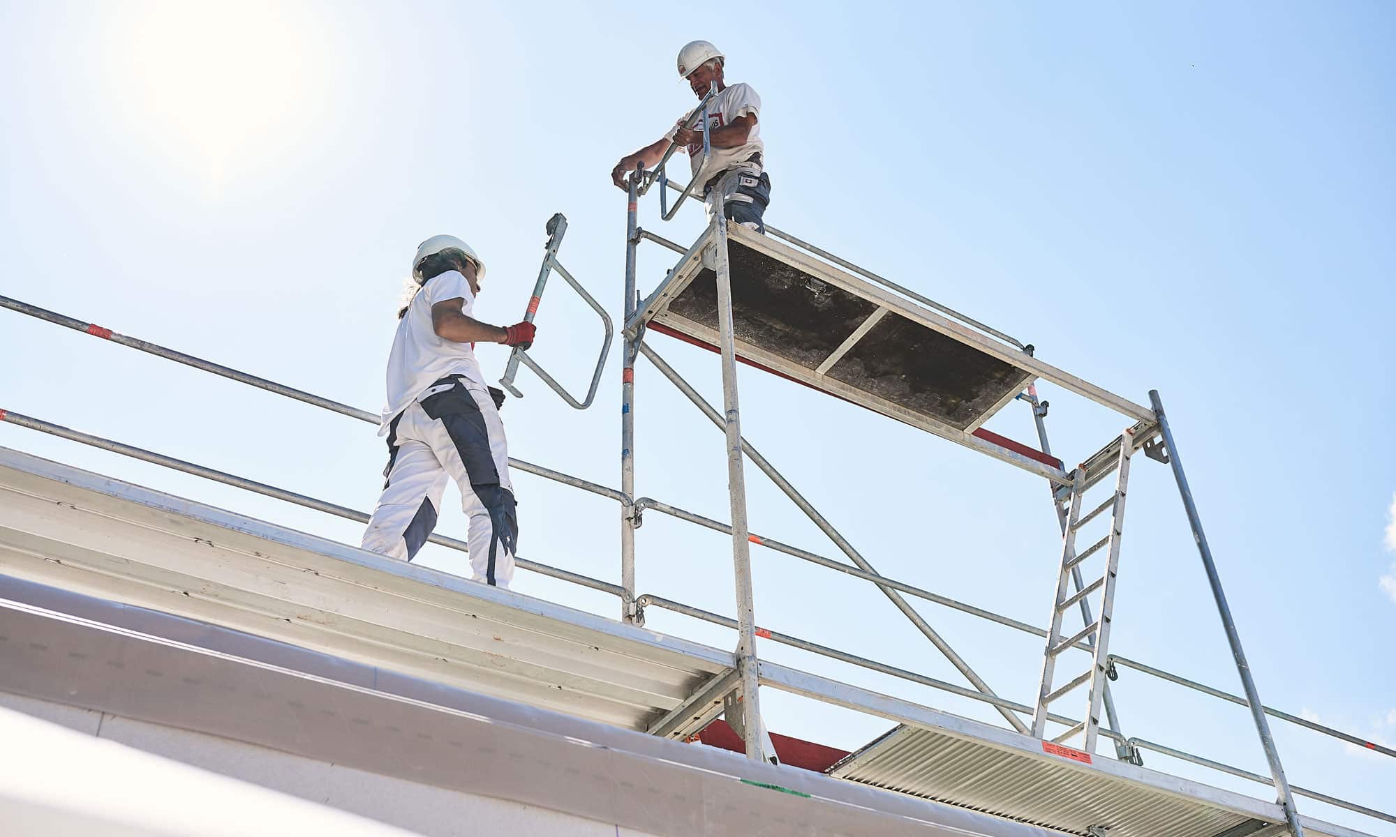 Hausaufbau bei Fertighaus WEISS