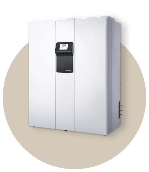 Fertighaus-Weiss-Heizsystem