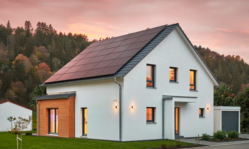 Außenaufnahme von Haus Dahms von Fertighaus WEISS