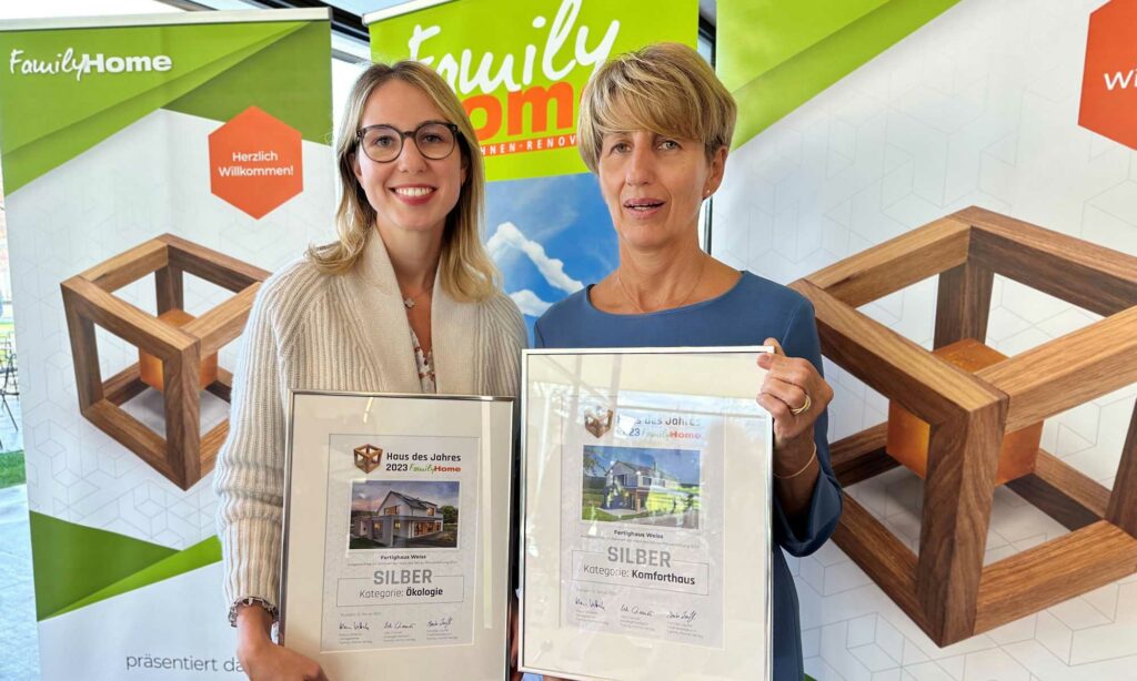 Preisverleihung FamilyHome für Fertighaus WEISS