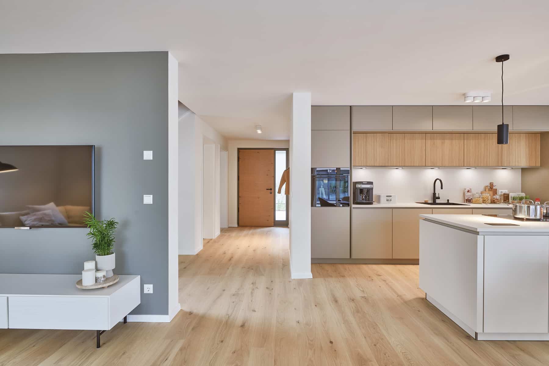 Wohnbereich im Musterhaus Urbanlife Mannheim