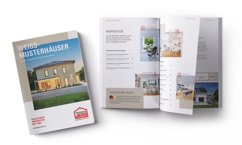 Informationsmaterial von Fertighaus WEISS