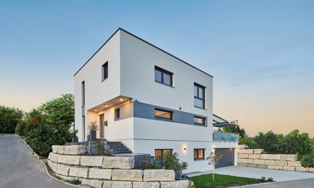 Haus Fruck Fertighaus WEISS