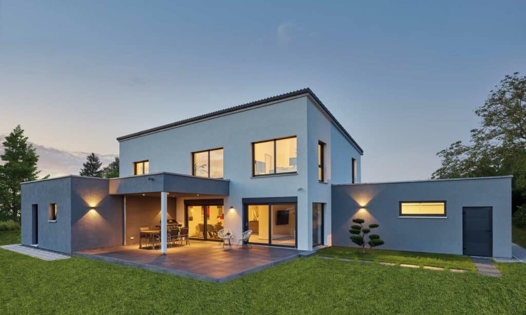 Garten Haus Kappes Fertighaus WEISS