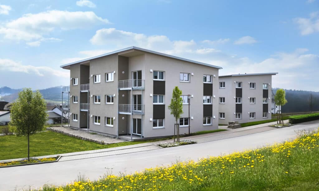 Bild mehr Familienhaus Fertighaus Weiss Straße